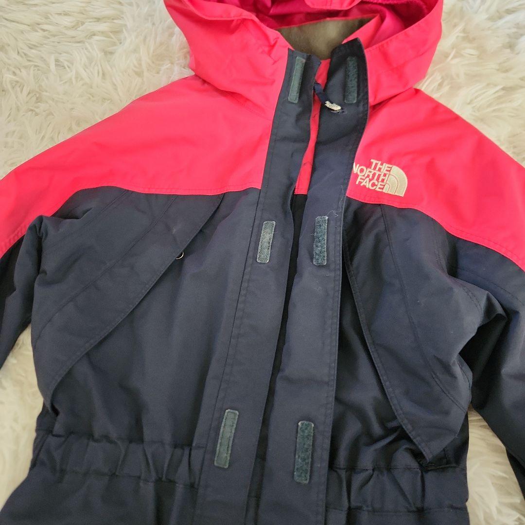 ザ ノースフェイス ジャンプスーツ スノーウエア ネイビー ピンク 130
