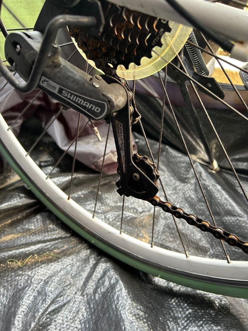 Grandir ロードバイク ホワイト/グリーン　引き取り限定