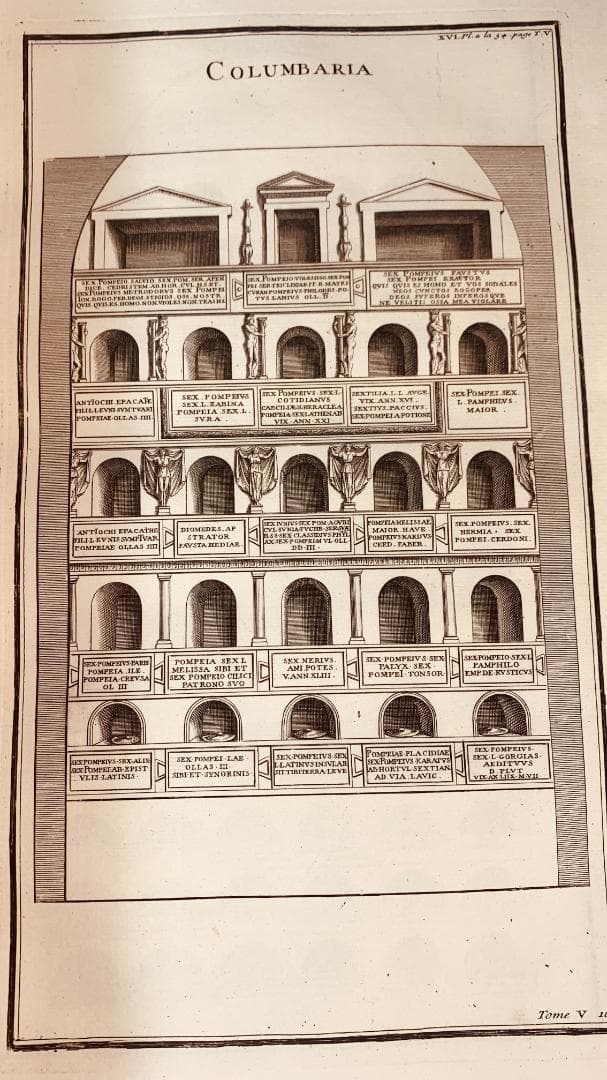 1719年に出版された「図解された古代」第5巻