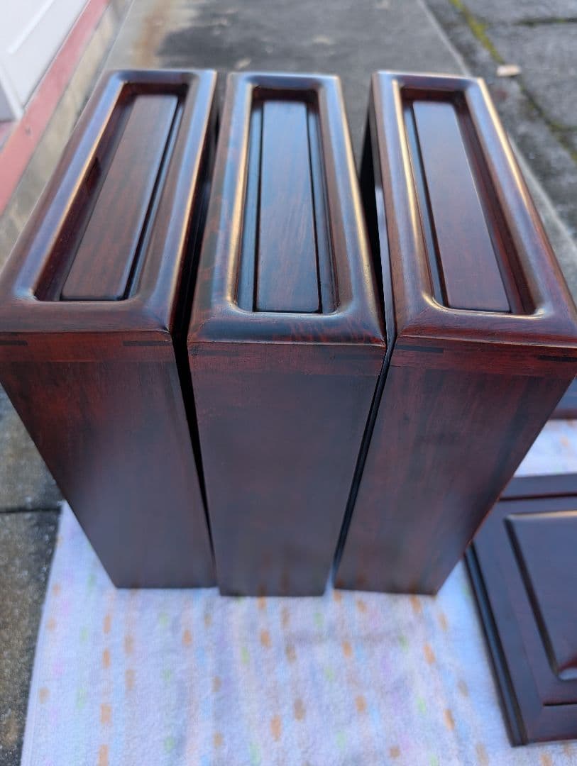 花梨製 茶箪笥 無垢材 飾り棚 和家具 唐木 引取可