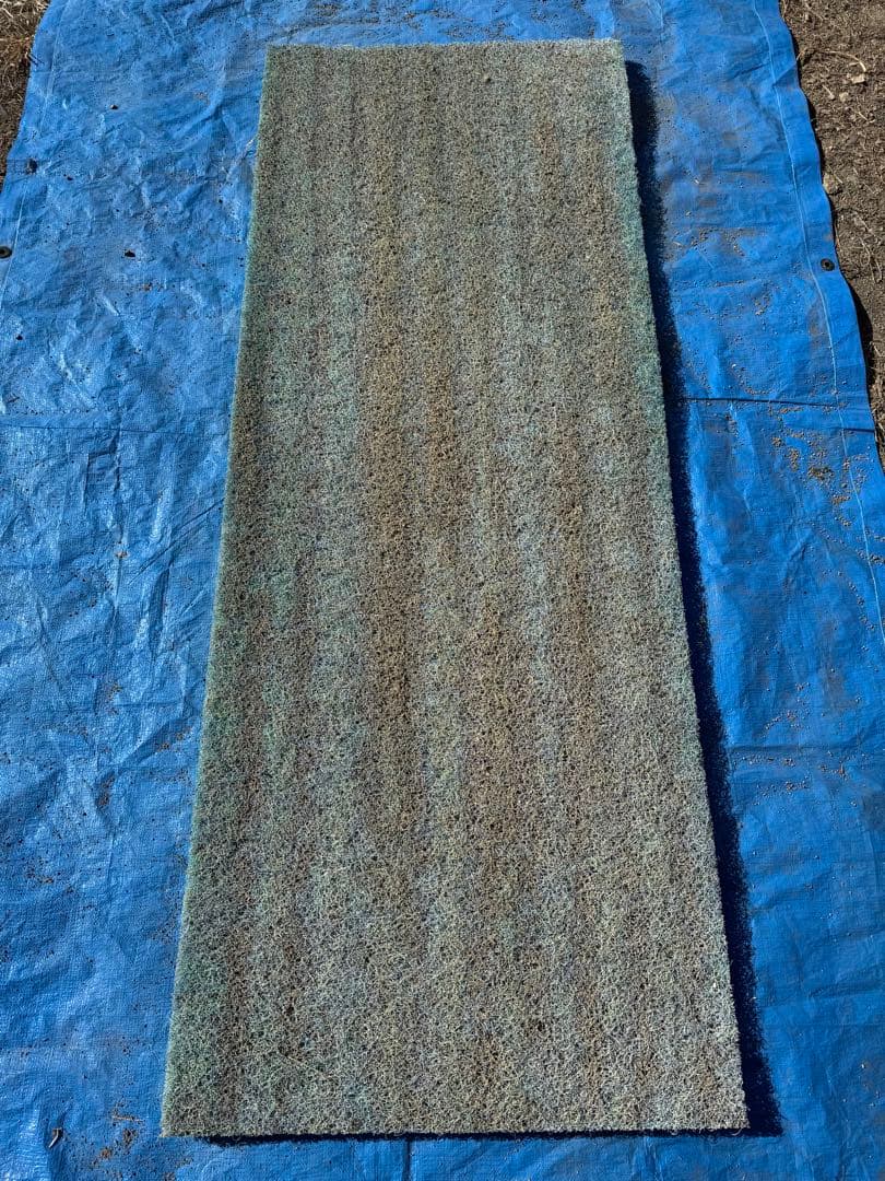 3枚セット ビニロック ろ材 全長2m 錦鯉 金魚 池 濾過層 フィルター 中古