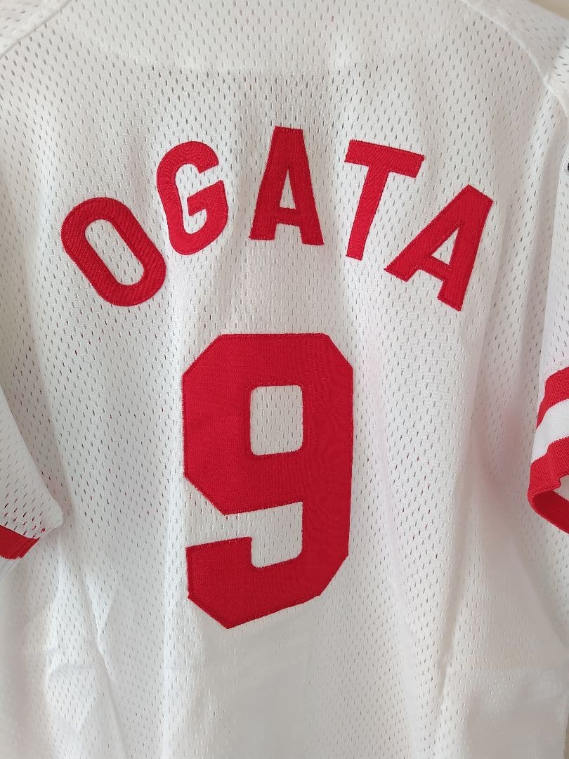 最終価格【限定品アレンジ】広島東洋カープ 復刻ユニフォーム#9 緒方孝市さん M