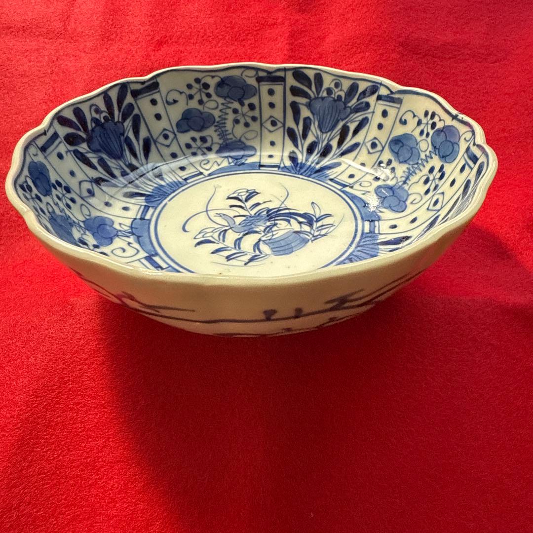 芙蓉手、江戸幕府、古伊万里、手描き、大なます皿、美品、即購入OK、すぐ匿名発送