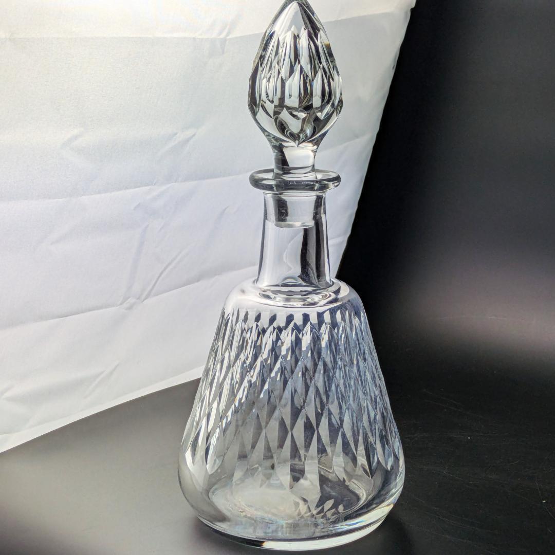 バカラ アルマニャック デキャンタ ダイヤカット 29cm 1952-86 刻印
