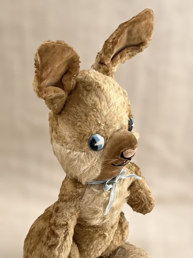 アンティークヴィンテージ英国製うさぎバニーぬいぐるみテディベア ドール
