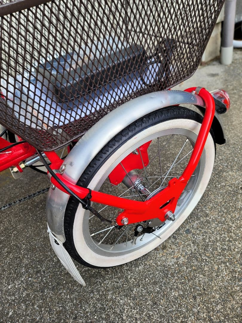 YAMAHA Pas 赤い三輪電動アシスト自転車