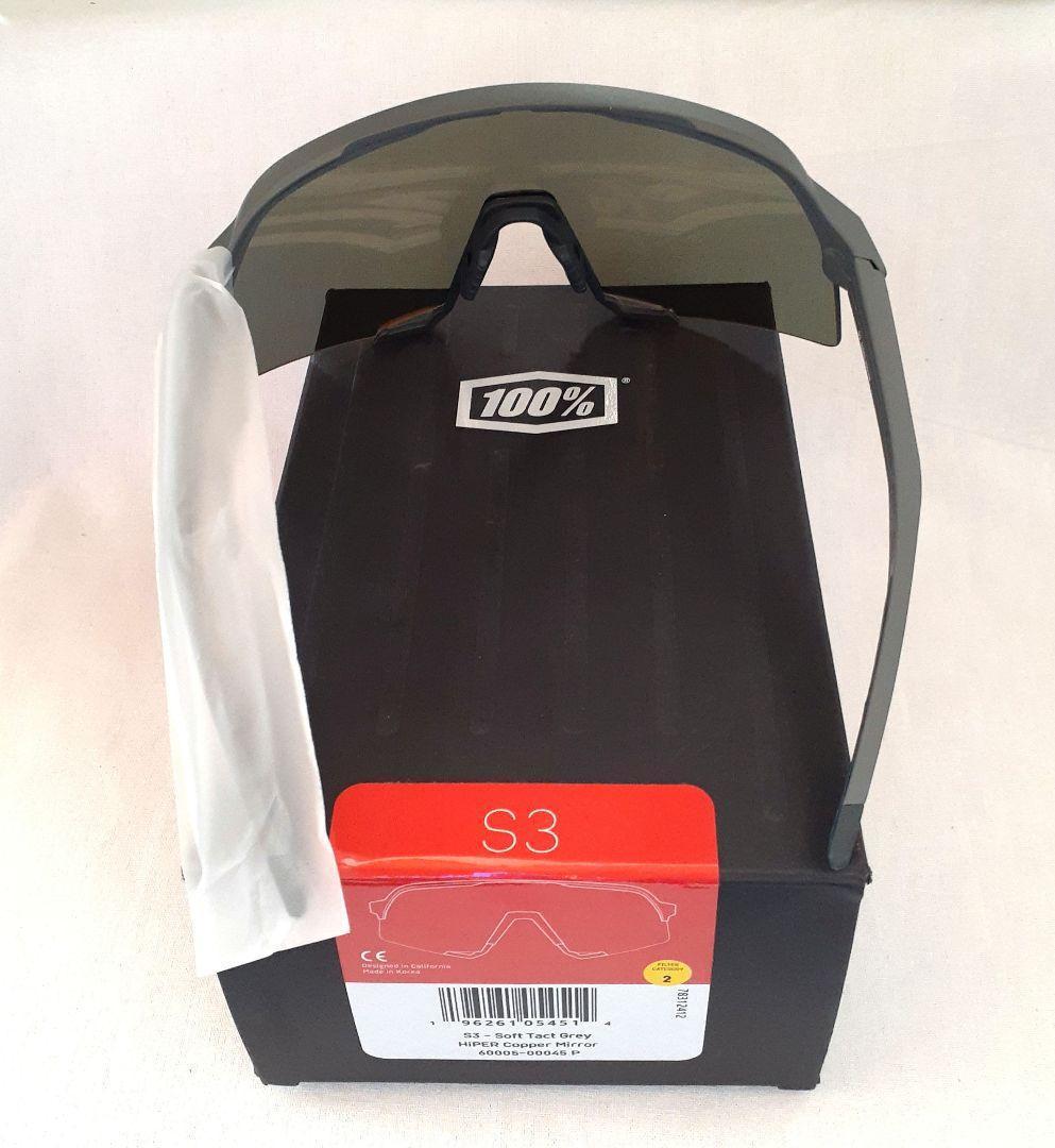 新モデル 100% S3 グレイ コッパー ワンハンドレッド サングラス