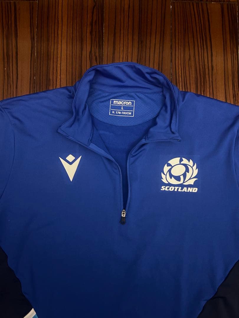 マクロン　ラグビー　スコットランド代表　ウォームアップジャケット　L