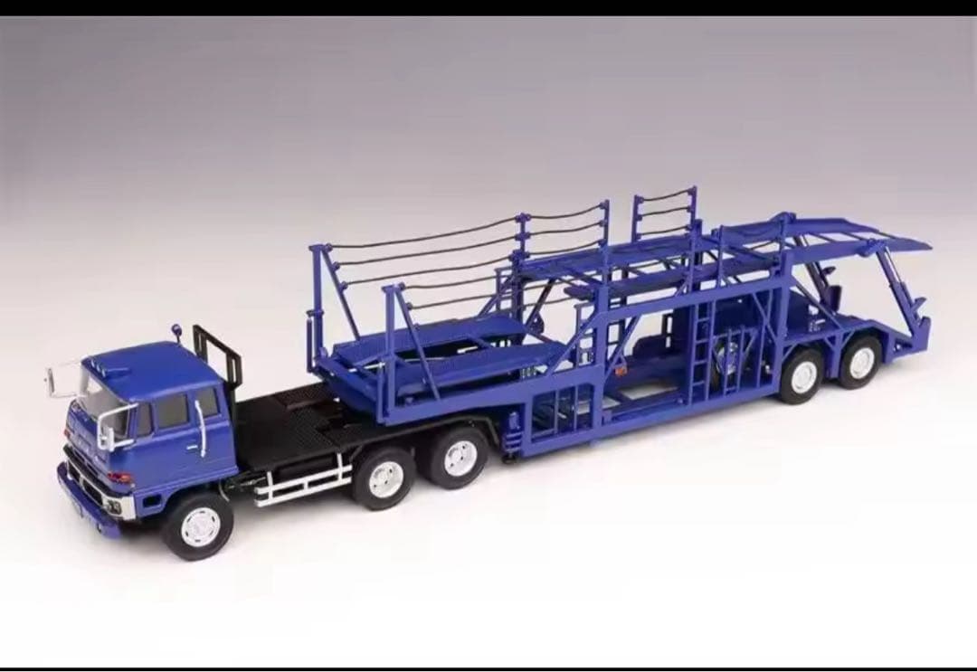 DD-MODELS 1/64 三菱ふそう 積載車トラック カーキャリア ブルー