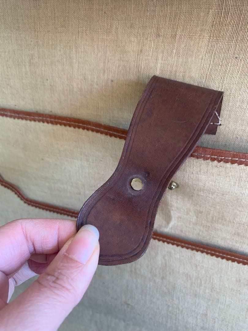 昔のトランクケース　柳行李 革　やなぎごうり 　店舗什器　アンティーク　レア