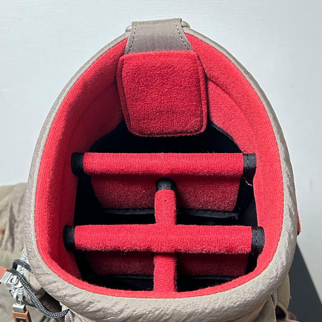 ONOFF オノフ キャディバッグ ゴルフバッグ ベージュ系 フード付き