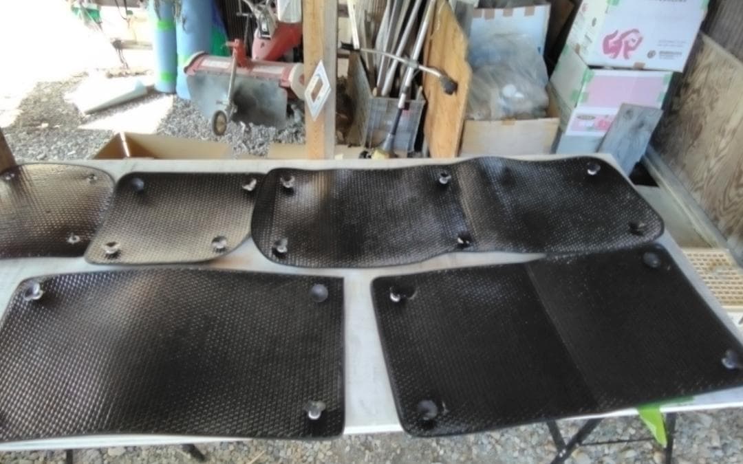 スズキエブリイ用遮光パット、フロントメッシュ