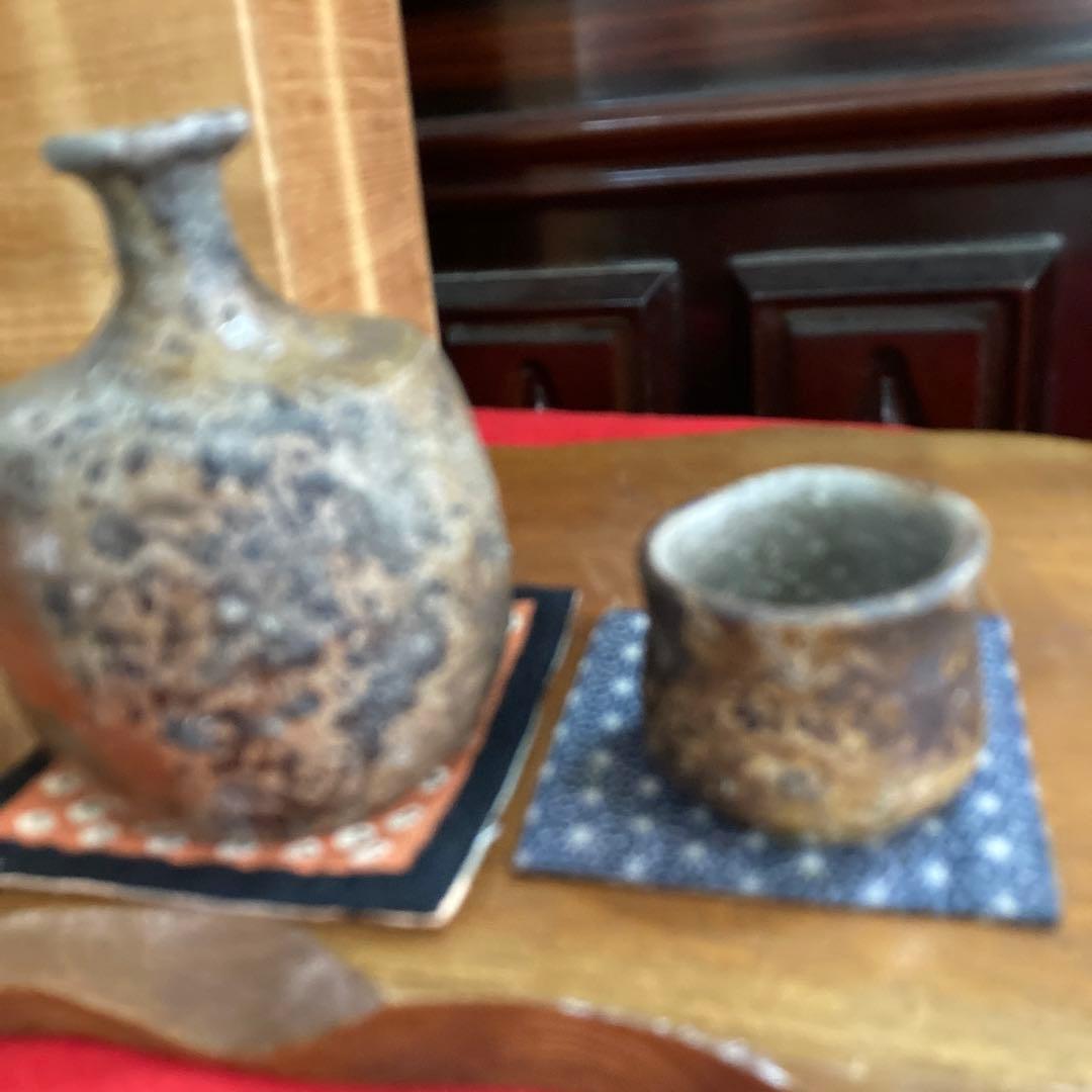 備前焼西川作只今初売りです❣️徳利ぐい呑みセットです❣️
