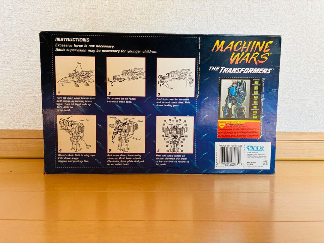 【極美品】TF マシンウォーズ スタースクリーム 箱付 ミサイル未切り