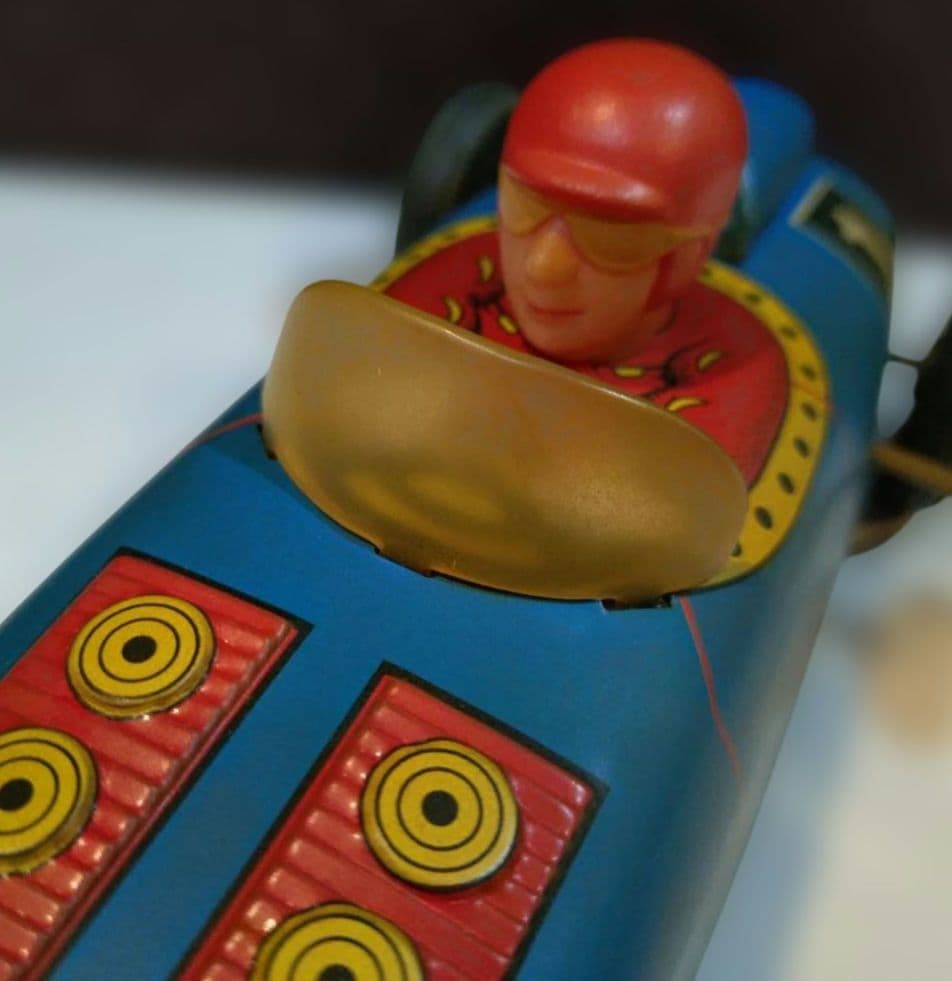 RUSS BERRIE ぜんまいブリキ スポーツカー