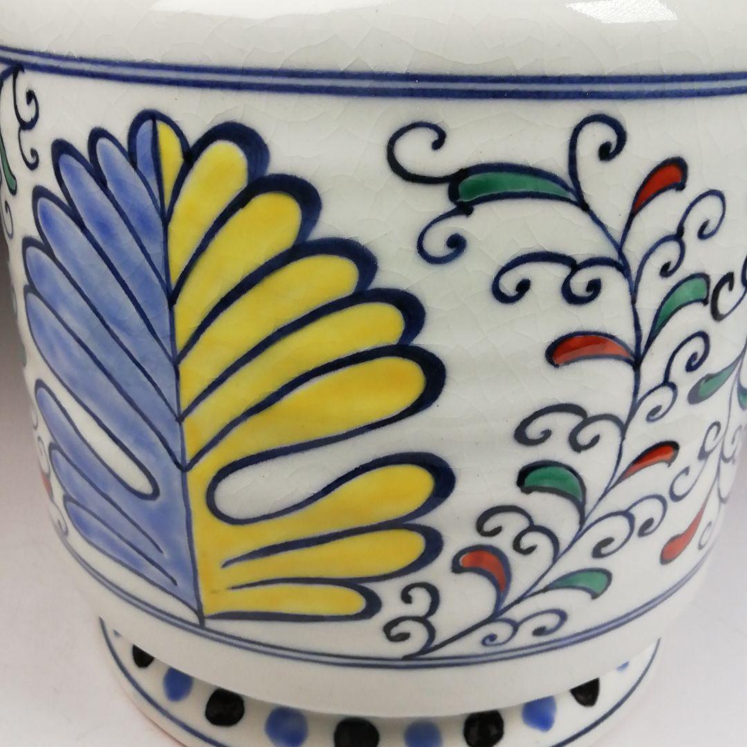 Ｗ２２　水指　『和蘭陀紋』『中村秋峰 造』　共箱　茶道具