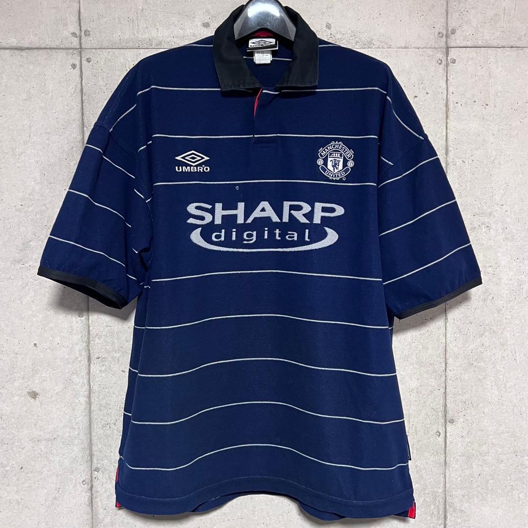 【美品！】99/00 マンチェスター・U パイル地【Lサイズ】アウェイ