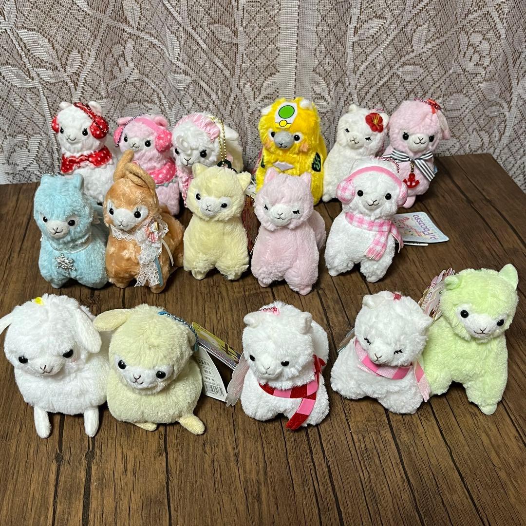 アルパカッソ＆ベイビーアルパカッソ　ぬいぐるみ＆ポーチ＆小物れ　大量セット