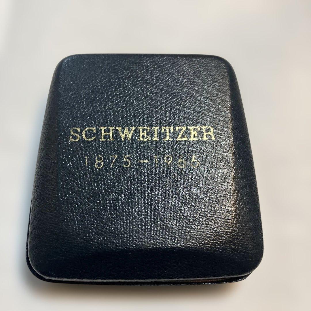 アルベルト　シュバイツァー　記念メダル　銀　1875 1965 イギリス製