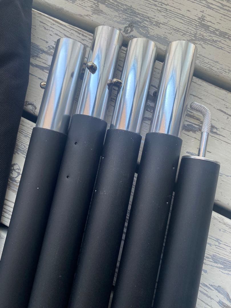 DOD ビッグタープポール ブラック 2セット ディーオーディー 美品