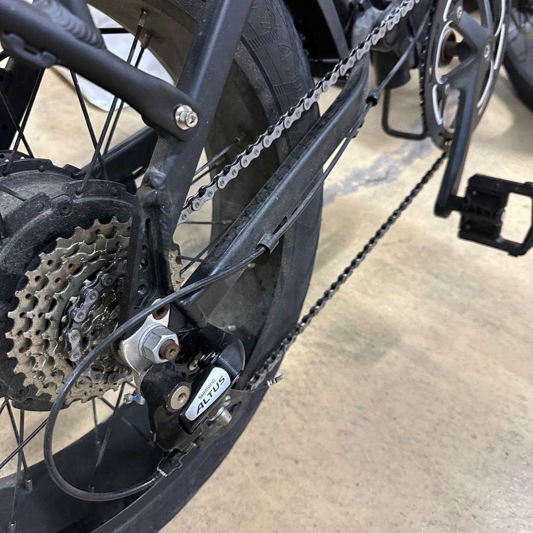 MATE.BIKE 電動アシスト 折りたたみ ファットバイク 20インチ 黒