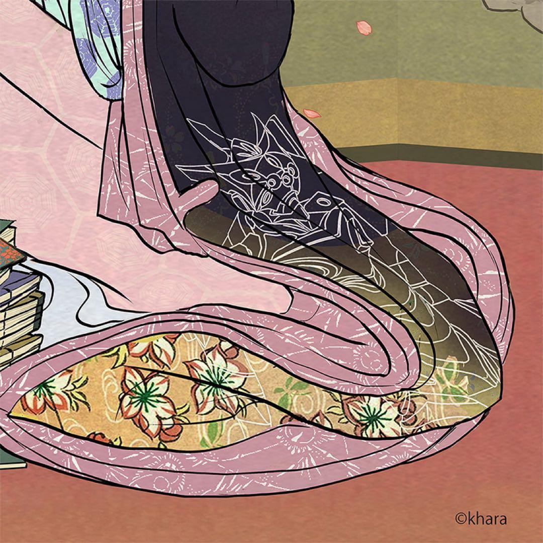 エヴァ浮世絵「箱根八里美人三画揃 マリ」　共通カラー単品　版三