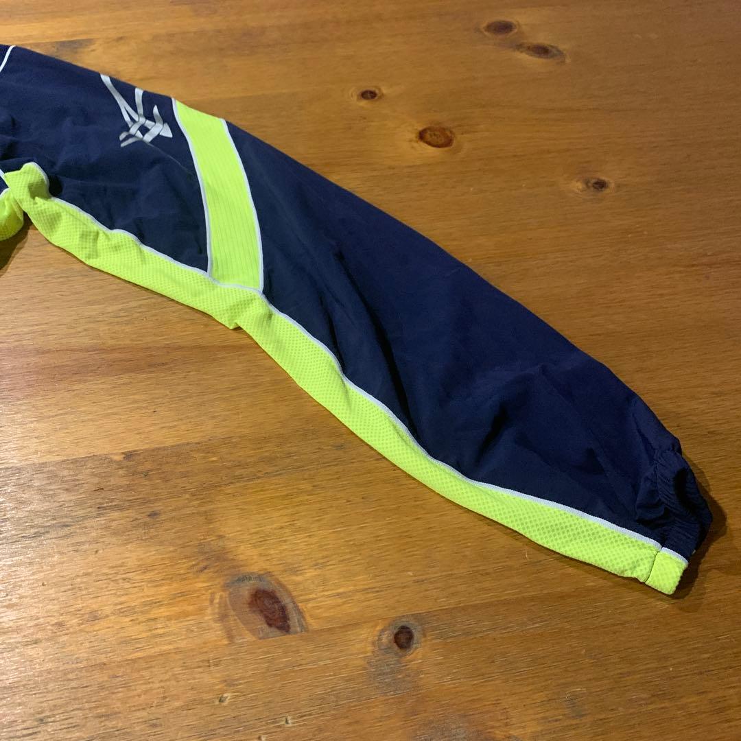 asics ヴィッセル神戸 ピステ・ウィンドブレーカー ネイビー/ライム