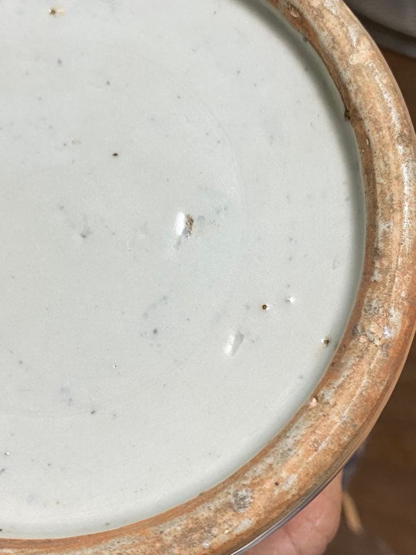 清時代　青花梅瓶　蓋付　中国美術　骨董品