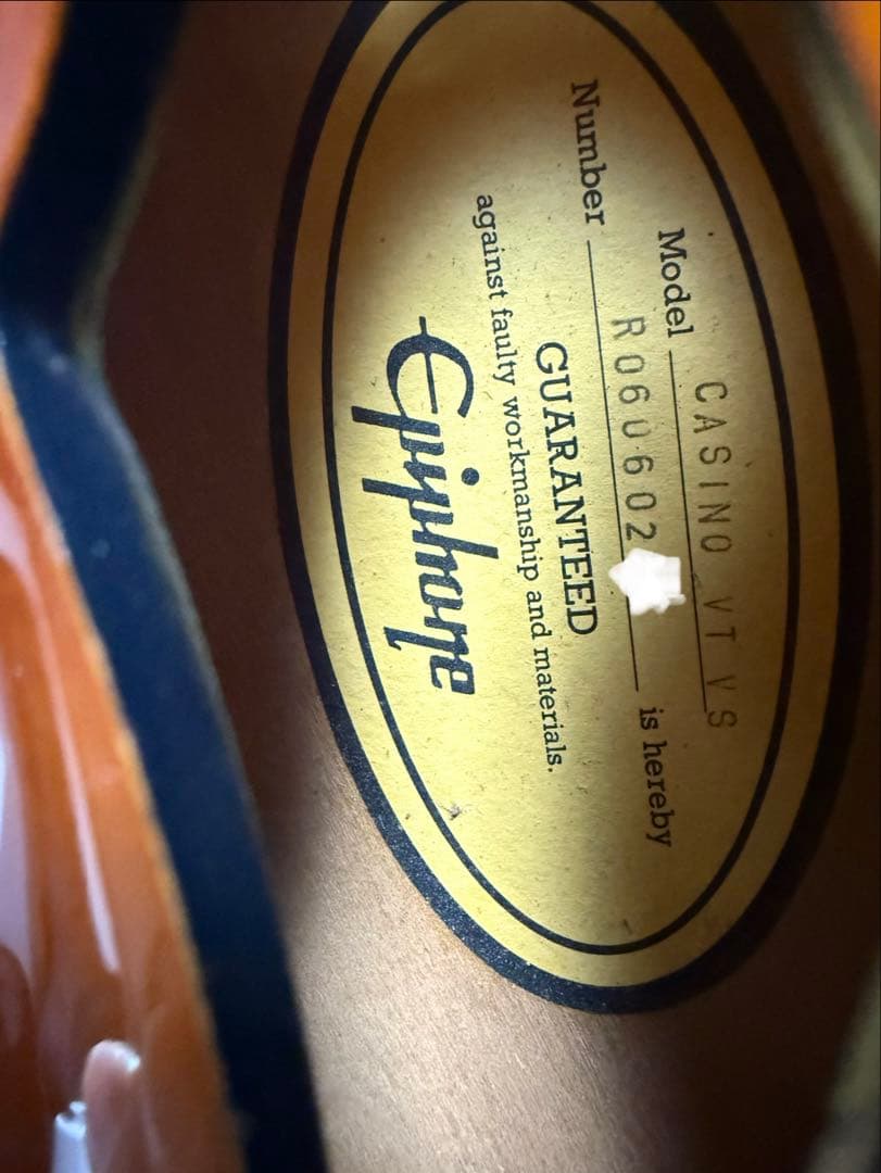 Epiphone エピフォン カジノ Casino ビグスピー　ハードケース付き