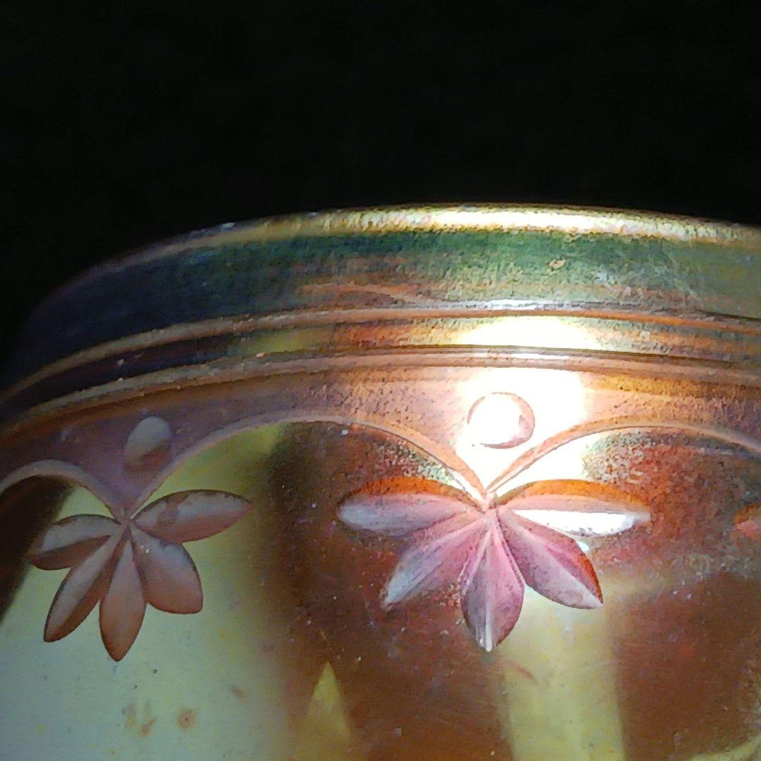 Y1081-10 ルイス・カムフォート・ティファニー作 ファブリルガラス グラス