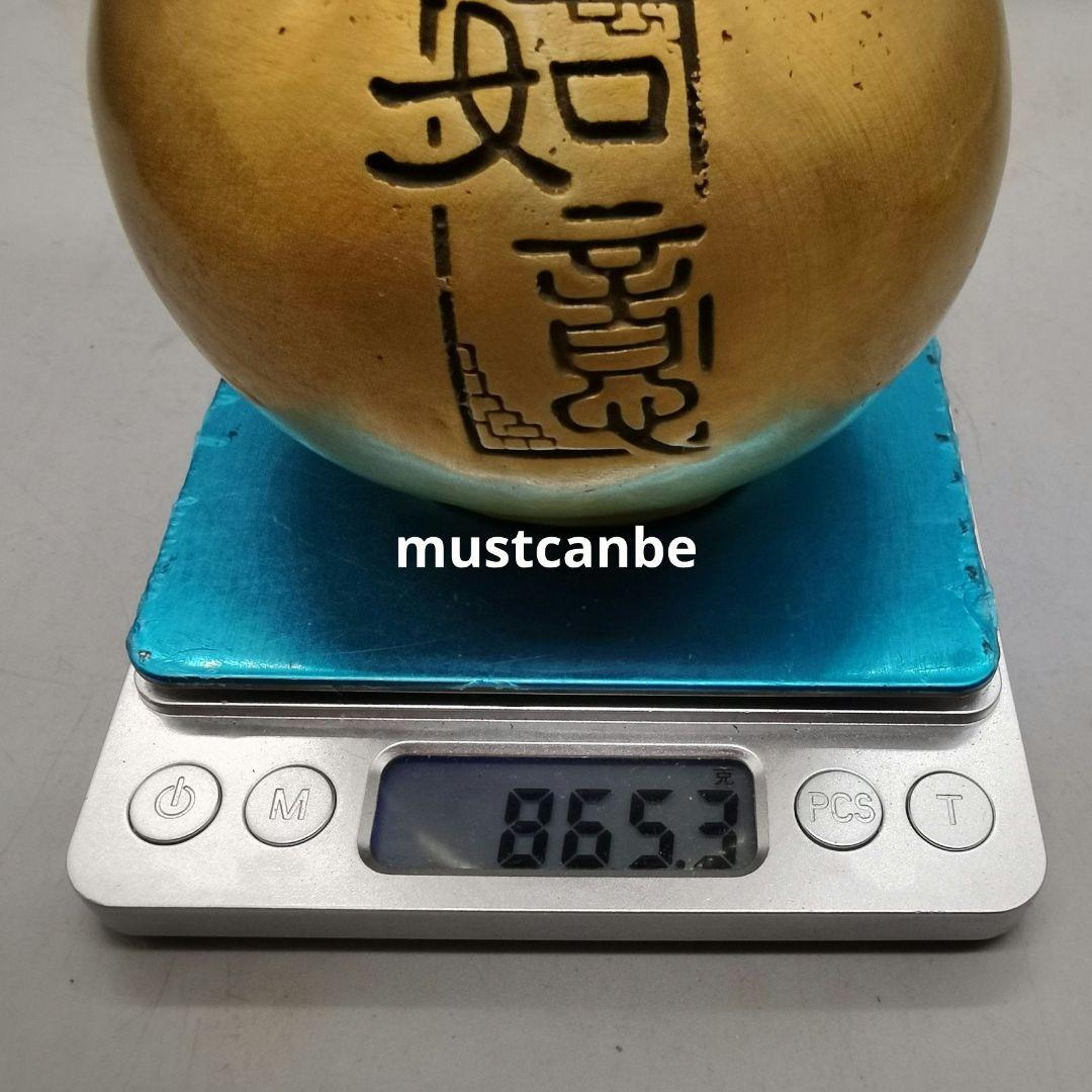 銅器 開蓋福禄 客間 事務室 風水 置物 装飾品 工芸品