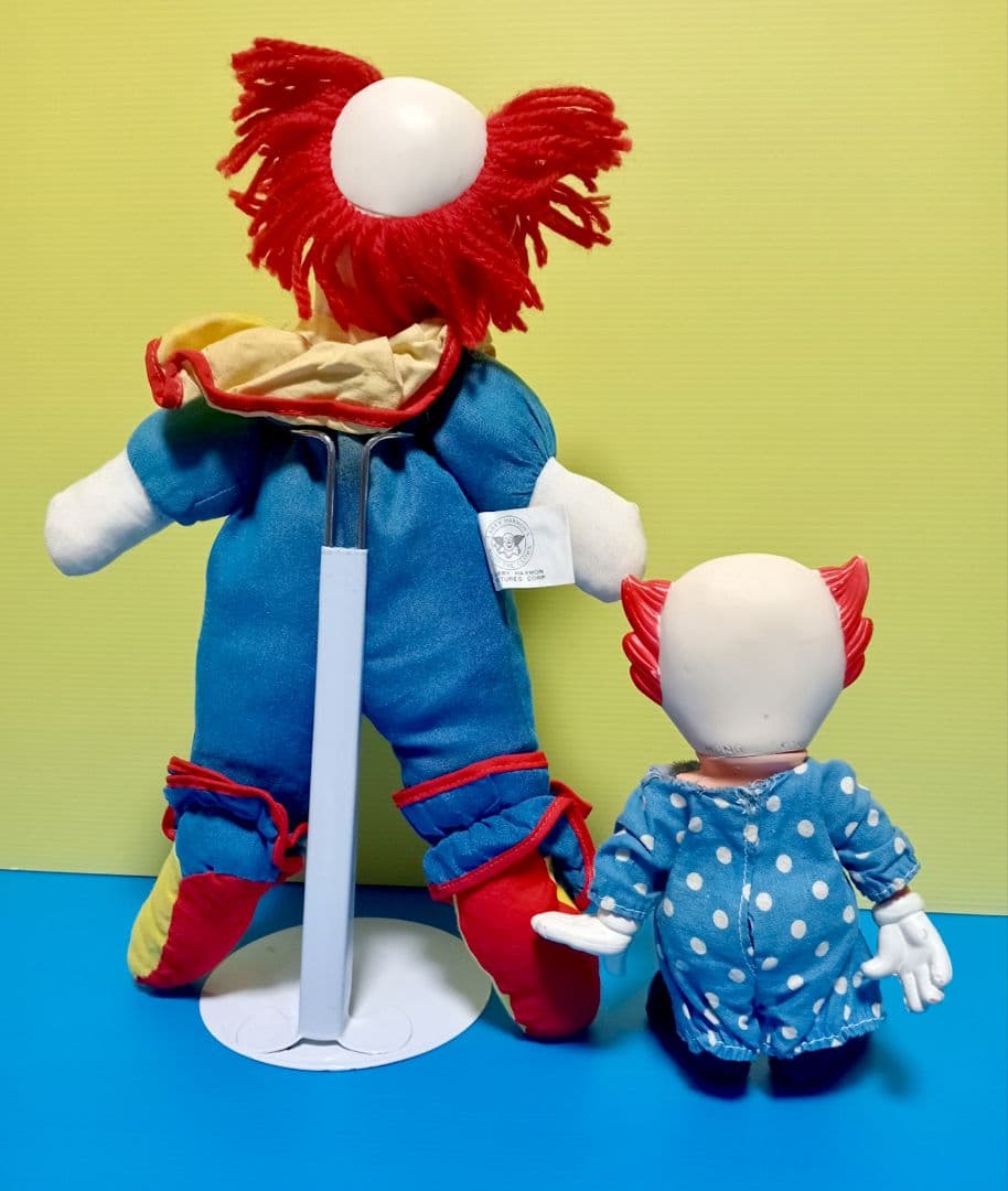 レア 1960s 米国 ボゾヴィンテージドールBOZO THE CLOWN×２体