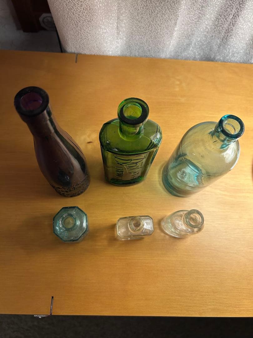 アンティーク　瓶　昭和レトロ　ヴィンテージ　花瓶　ガラス瓶　6個セット