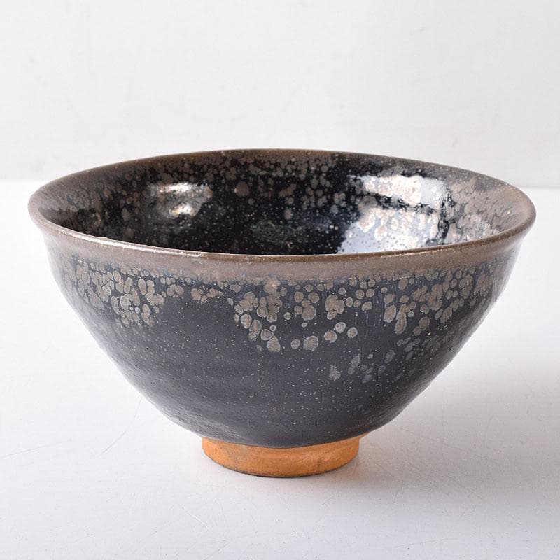 中国　建窯　油滴　曜変天目茶碗　C　R8389