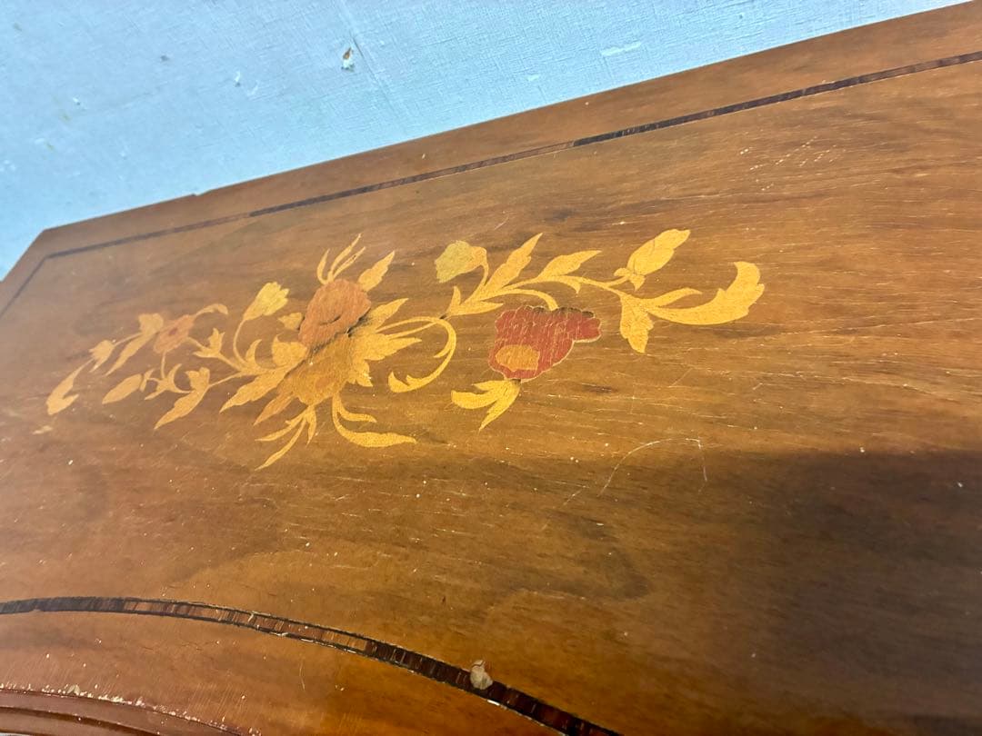 管458☆イタリア製☆アンティーク☆象嵌細工☆ヴェローナクラシック☆6段チェスト