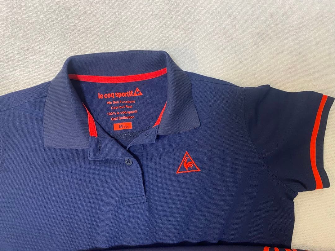 ルコック ゴルフ レディース 半袖ワンピース ネイビー M 吸汗速乾