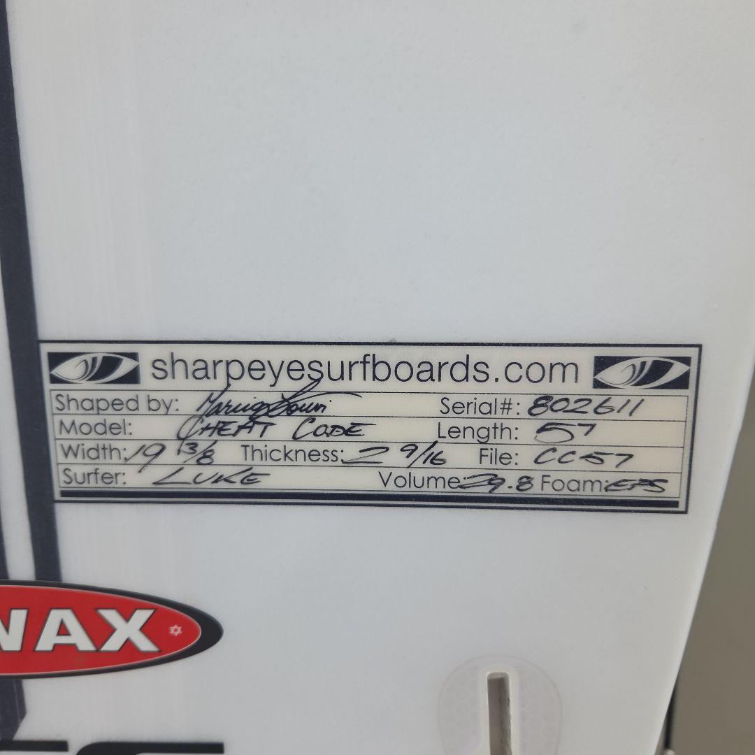 シャープアイサーフボードCHEAT CODEモデル