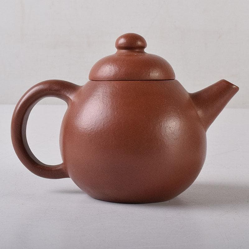 Tetsai　中国　紫砂　朱泥　漢詩刻　急須　茶壷　V　R8597