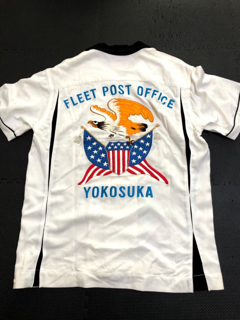 未使用品リアル マッコイズ豪華★スカジャン総刺繍★襟ハンド★ボーリングシャツ★M