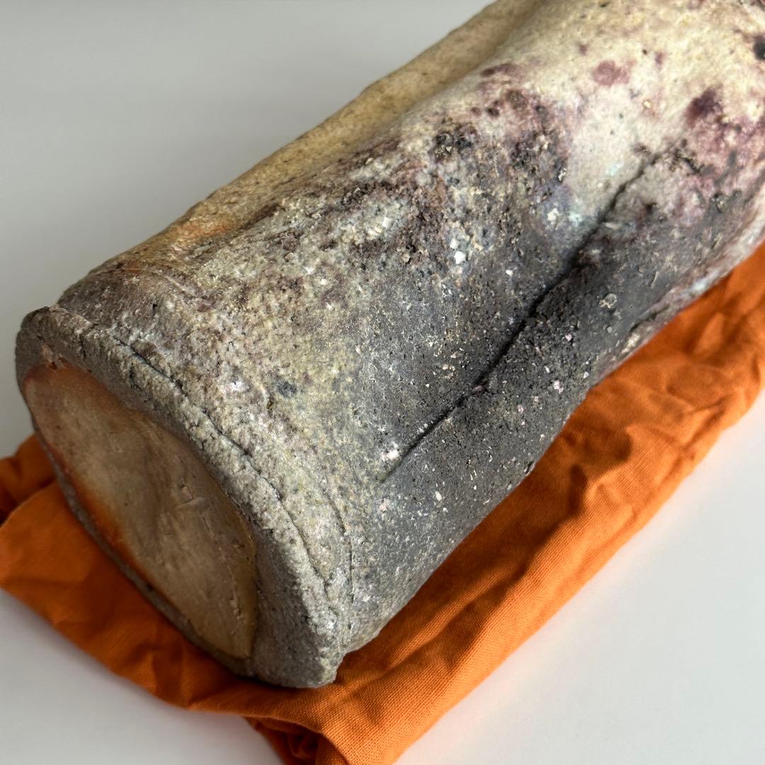 古谷道生 信楽 花器 信楽花入 共箱