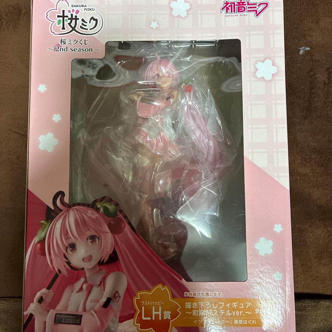 初音ミクフィギュア LH賞描き下ろしフィギュア 和傘パステル ver.