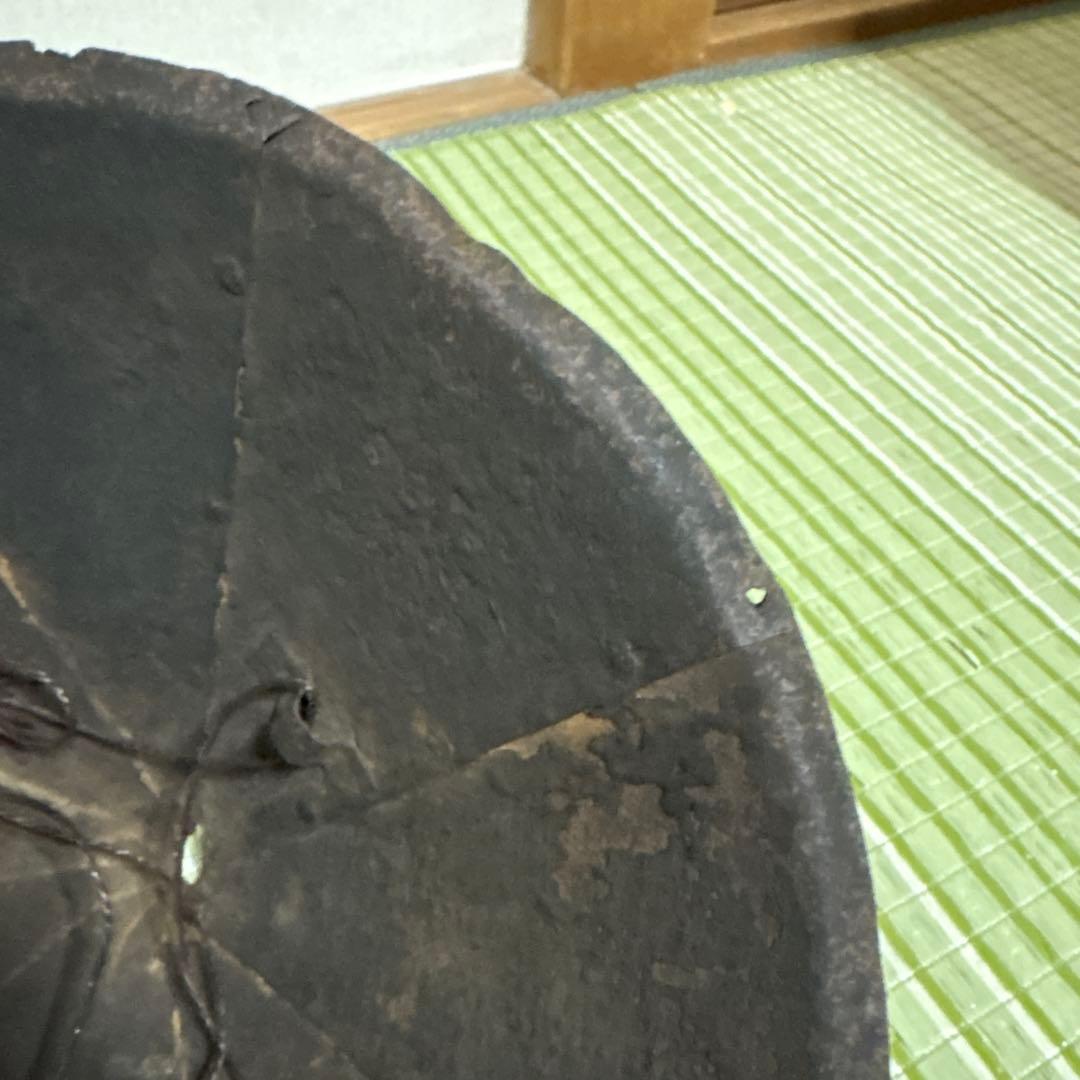 陣笠　サムライ　武具　帽子　戦国　工芸品　骨董品　時代物　鉄製