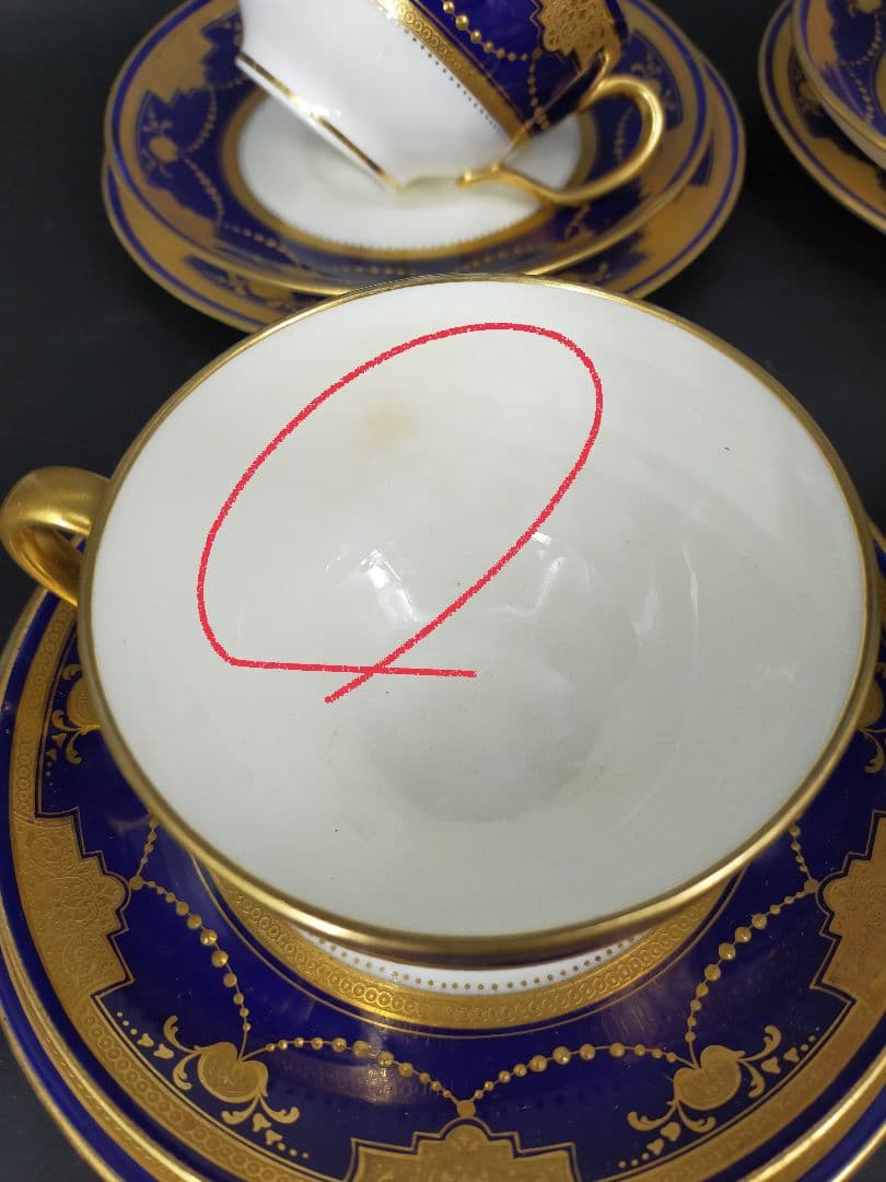 <迎賓館>ミントンアンティークカップ&ソーサートリオ　アフタヌーンティーなどに