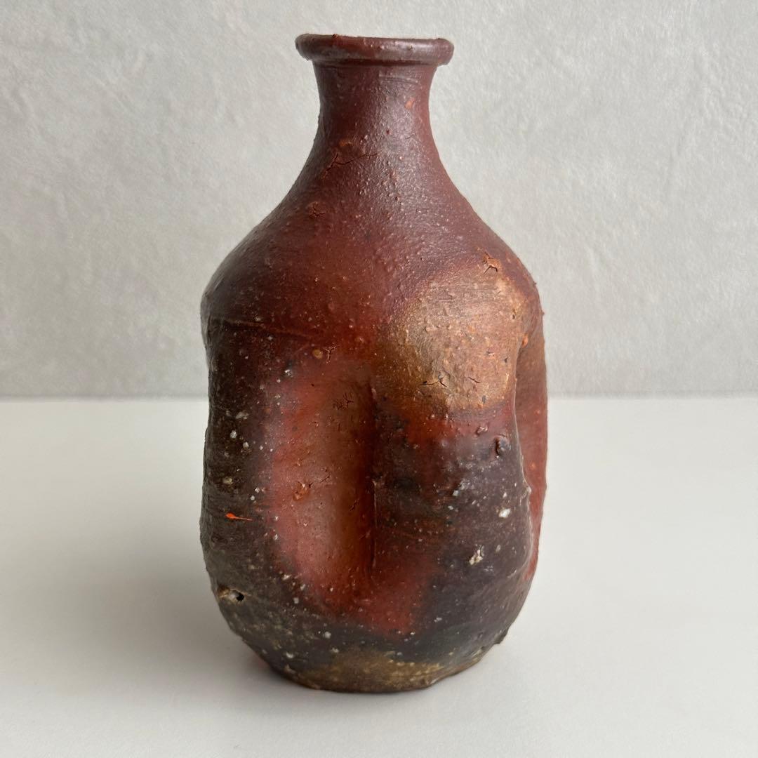 原田拾六  備前 酒器 徳利 共箱 直しあり