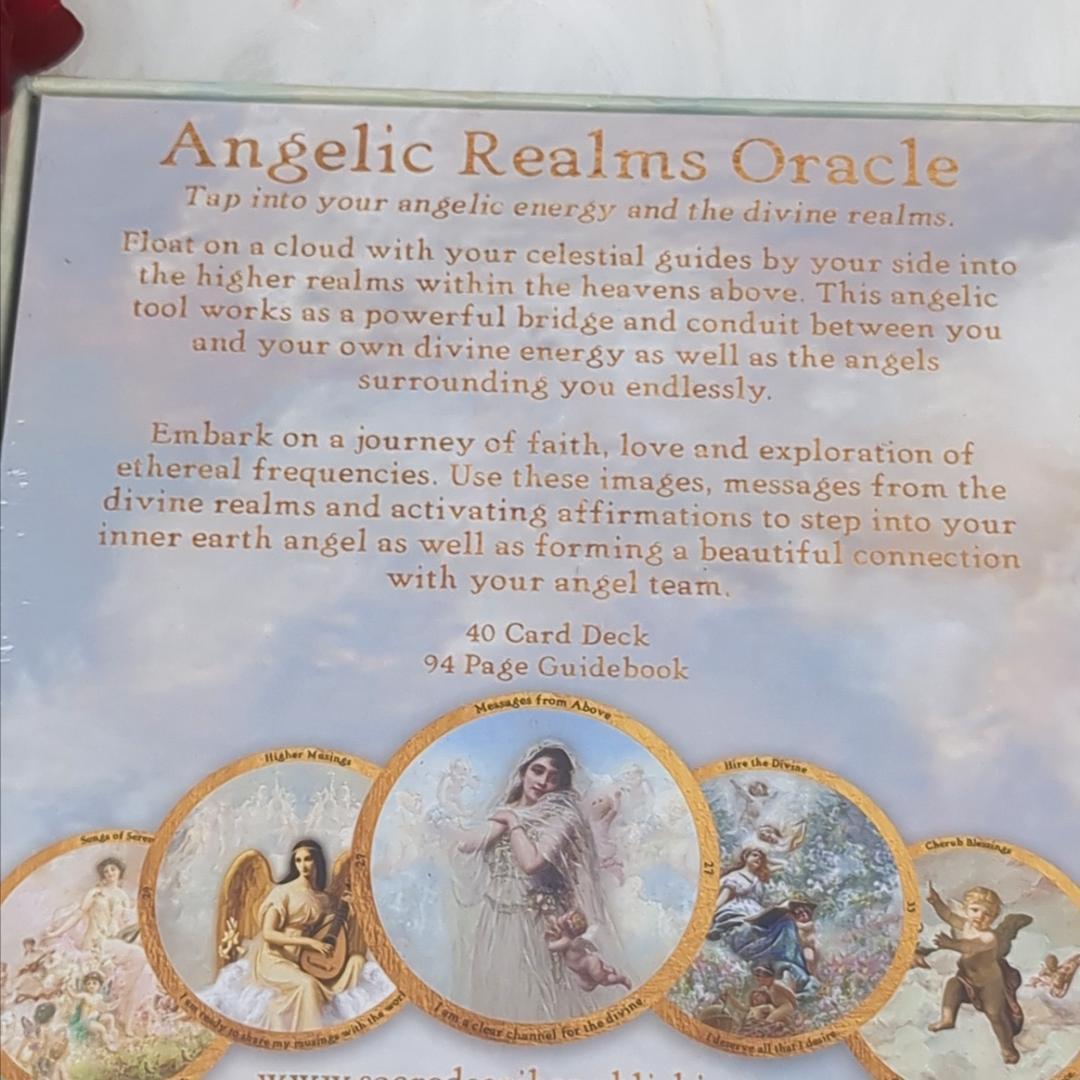 【正規品オラクルカード】美麗アートワーク✨天使界のオラクル／サークル型・円形