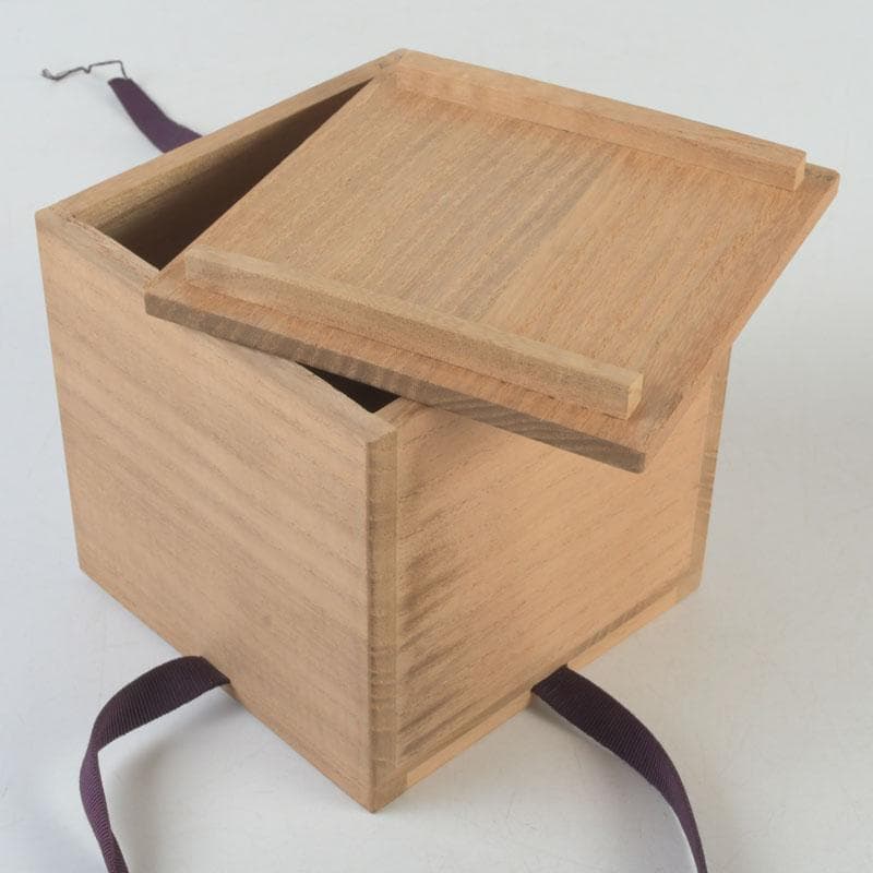 ガラス工芸　岩田久利作　ガラス飾壷　共箱　V　9589