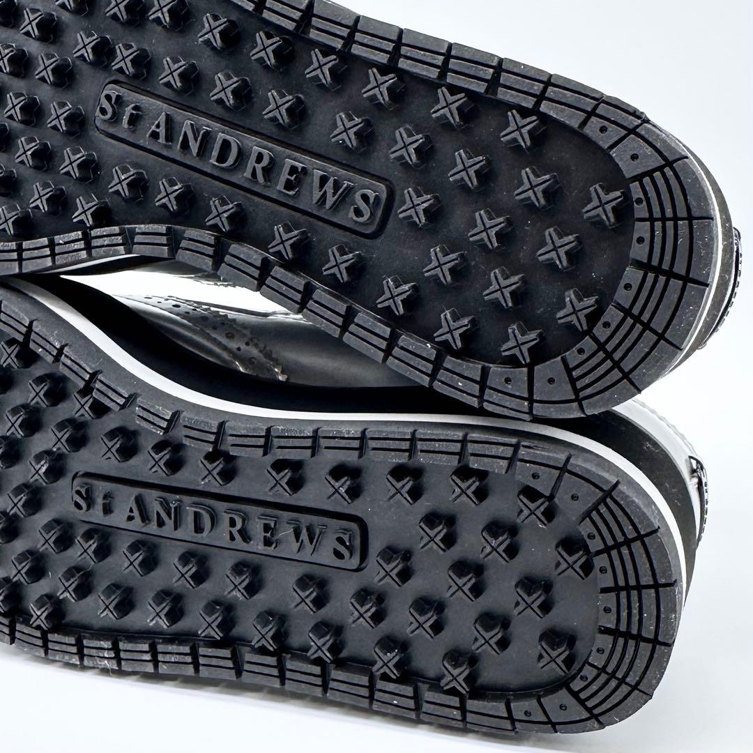 未使用タグ付✨セントアンドリュース ゴルフシューズ スパイクレス M シルバー