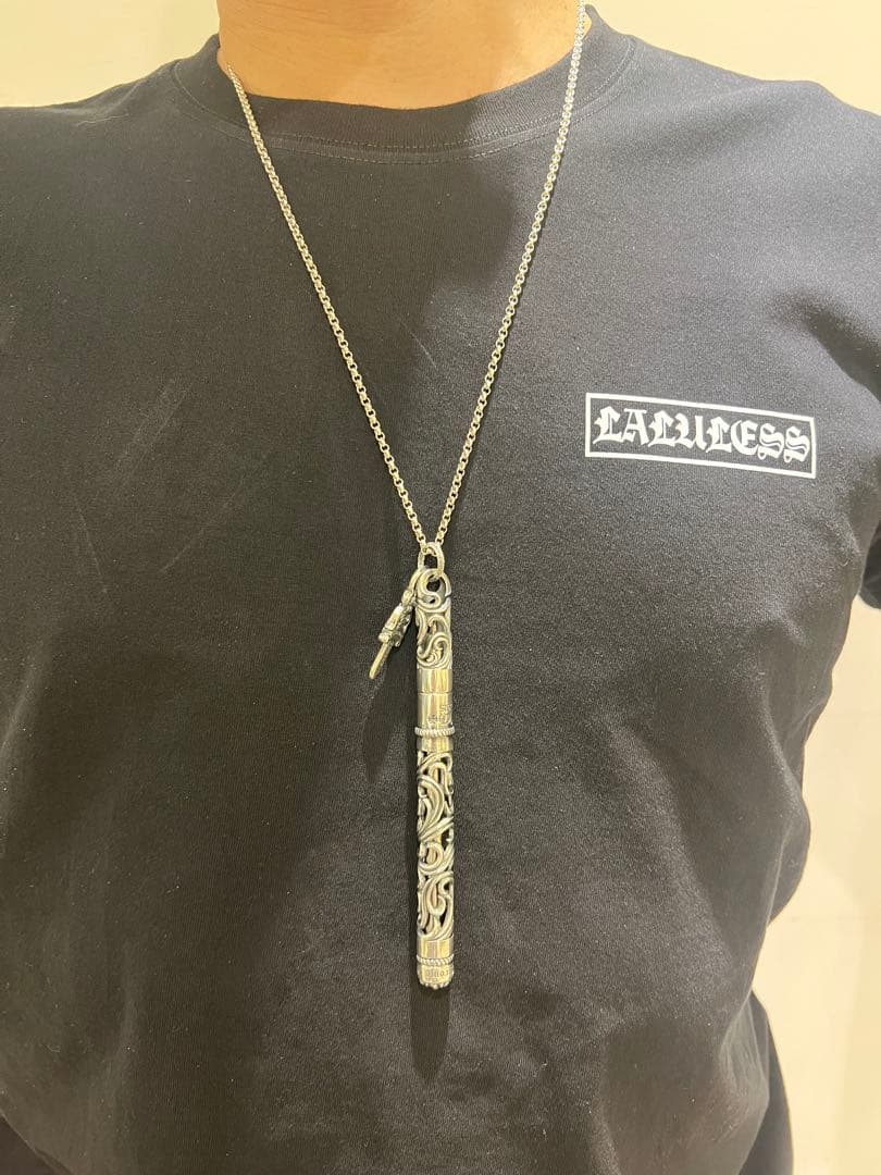 S925刻印有：重厚シルバーペンダントとしても使えるペン　SZB005