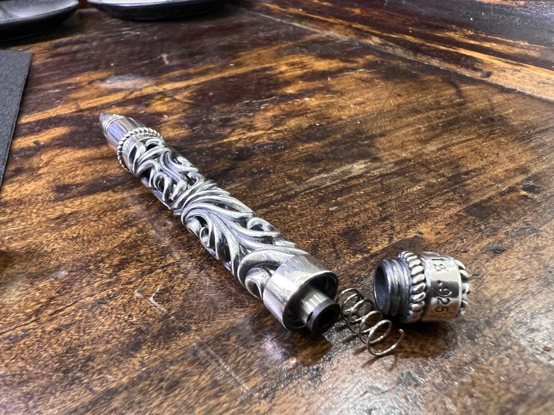 S925刻印有：重厚シルバーペンダントとしても使えるペン　SZB005