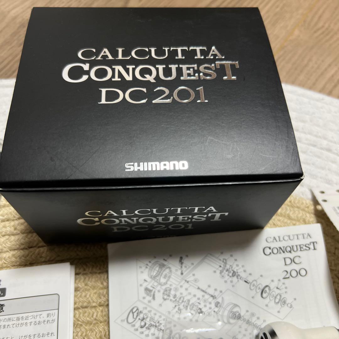 シマノ カルカッタコンクエストDC201 美品 バリアル新品 アンタレス レフト